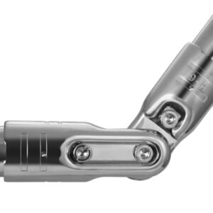 extended angle connector chrome