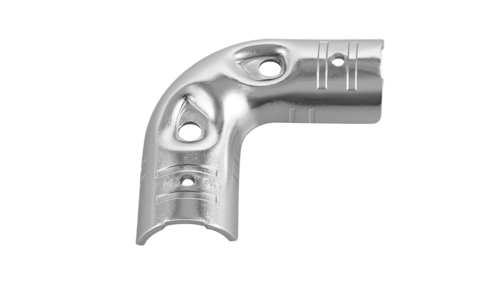 h 90np 90 elbow pipe fitting chrome
