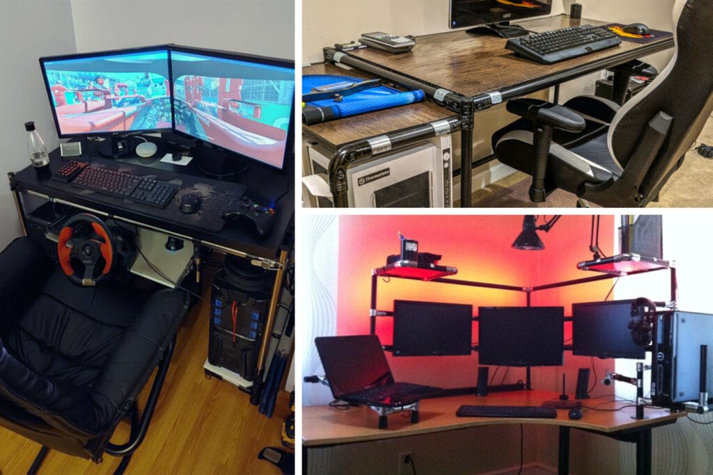30 Exciting Diy Gaming Desk Ideas, What Depth Should A Gaming Desk Be In
