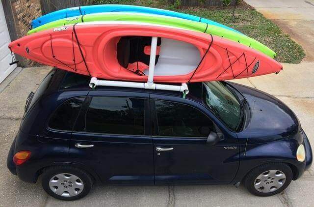 DIY kayak roof rack