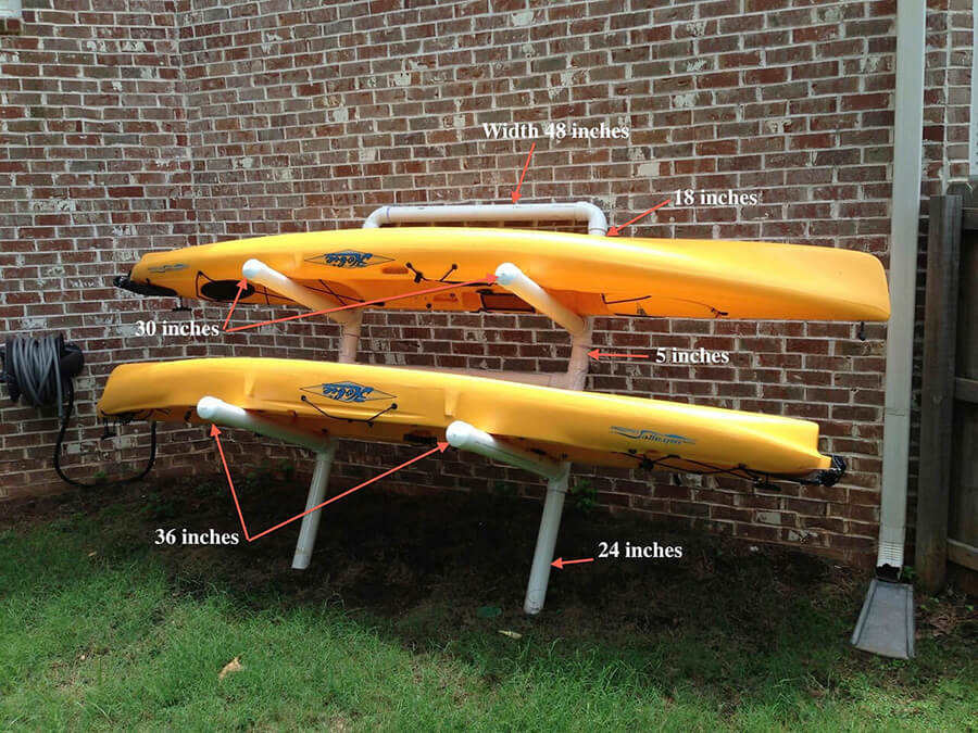 kayak wall rack