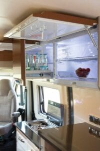 this image shows a fridge for van conversion project