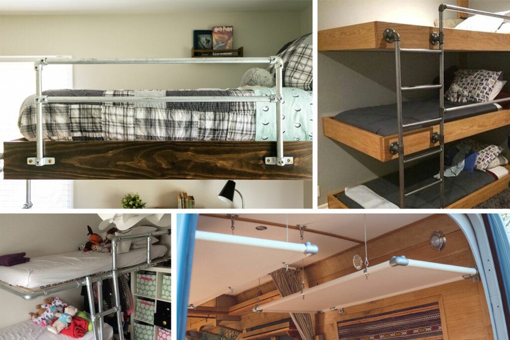 Vanlife 10 Loft Bed Railing Ideas, Rv Bunk Bed Safety Rails