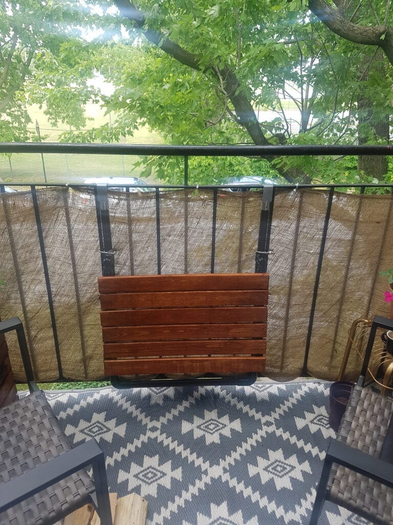 Table amovible pour patio
