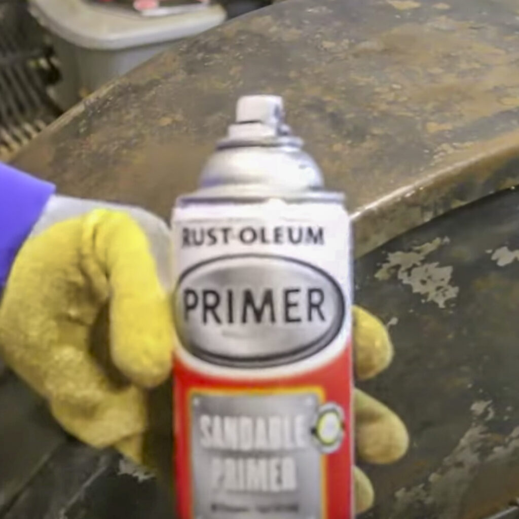 Tom used a primer on the trailer.
