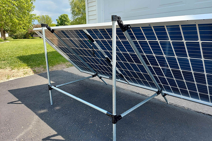 rack panneau solaire DIY