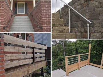 exterior handrail ideas